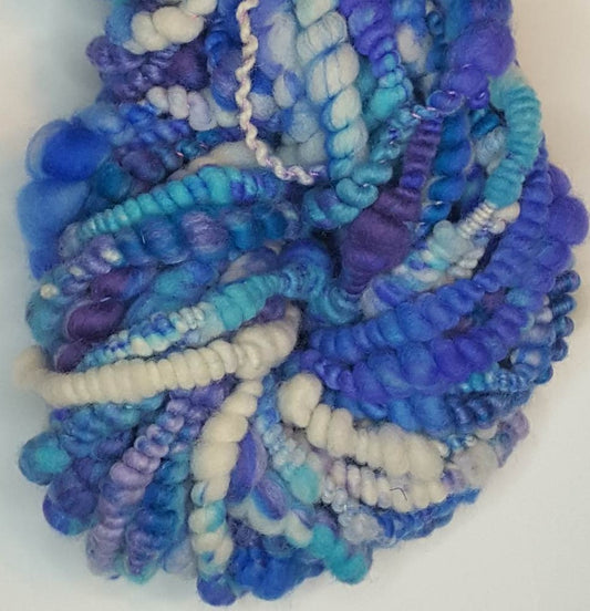 Yarn, Y307 Hand Spun Art Yarn, coil spun, beehive, super chunky