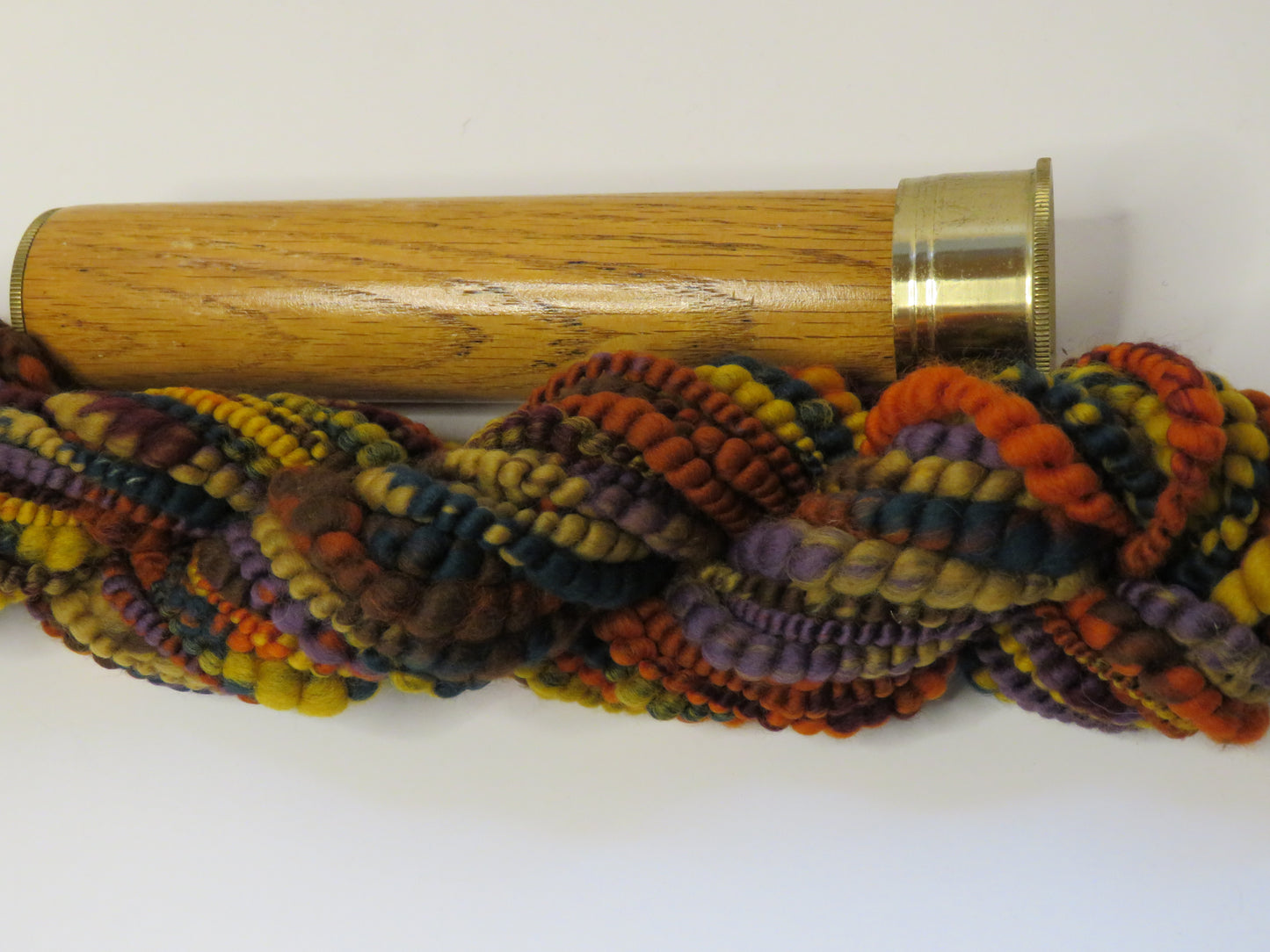 Yarn Y23108 Hand Spun Art Yarn, core spun super coil, autumn colours